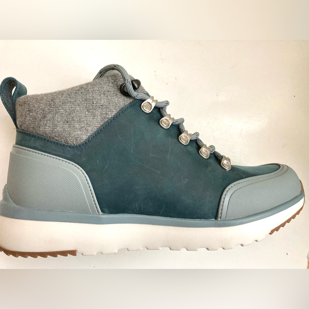 Ugg Boots Lace Up Ankle Boots Waterproof Snow Boots Blue Gray Ugg Boots Men’s 7